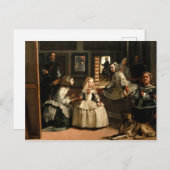Carte Postale Las Meninas, 1656 by Diego Velazquez (Devant / Derrière)