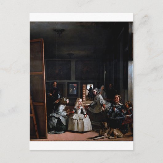 Carte Postale Las Meninas, Les Ménines, Diego Velazquez (Devant)