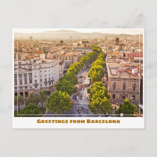 Carte Postale Las Ramblas Barcelone Espagne Moderne (Devant)