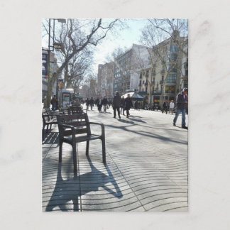 Carte Postale Las Ramblas de Barcelone