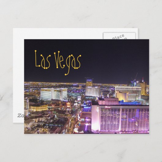 Carte postale Las Vegas (Devant / Derrière)