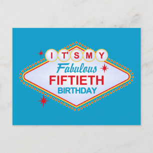 Carte Postale Las Vegas 50e anniversaire