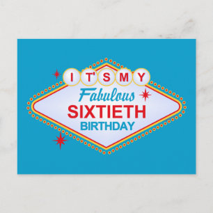 Carte Postale Las Vegas 60e anniversaire