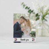 Carte Postale Las Vegas Avec Mariage Photo Merci (Debout devant)