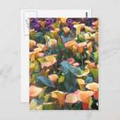 Carte Postale Las Vegas Butterfly Garden Flower Ladybug UNIQUE G (Devant / Derrière)