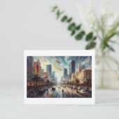 Carte Postale Las Vegas Cityscape, (Debout devant)