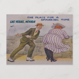 CARTE POSTALE LAS VEGAS FUNNY POSTCARD VINTAGE