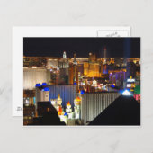 Carte Postale Las Vegas, heure de la nuit (Devant / Derrière)