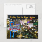 Carte Postale Las Vegas Nevada (Devant / Derrière)