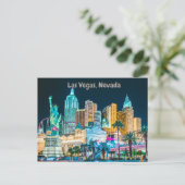 Carte postale Las Vegas Nevada City (Debout devant)