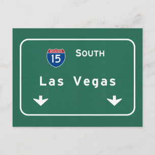 Carte Postale Las Vegas Nevada nv Interstate Highway Freeway :