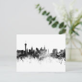 Carte Postale Las Vegas Nevada Skyline Noir Blanc (Debout devant)