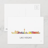 CARTE POSTALE LAS VEGAS, NEVADA SKYLINE WB1 - (Devant / Derrière)
