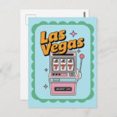 Carte Postale Las Vegas Nevada USA Slot Machine Jackpot (Devant / Derrière)
