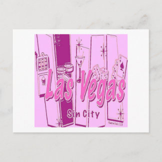 Carte Postale Las Vegas Pop Art Retro