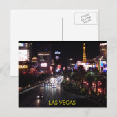 CARTE POSTALE LAS VEGAS STRIP #4 (Devant / Derrière)