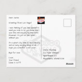 Carte Postale Las Vegas Strip depuis le sommet (Dos)