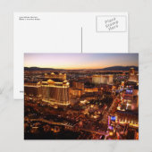 Carte postale Las Vegas Strip Sunset (Devant / Derrière)