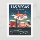 Carte Postale Las Vegas vintage (Devant)