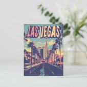 Carte Postale Las Vegas Vintage Art (Debout devant)