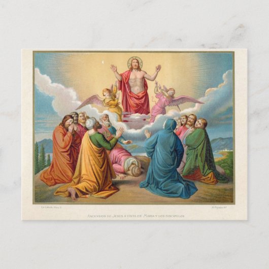 Carte Postale L'ascension de Jésus 1879 (Devant)