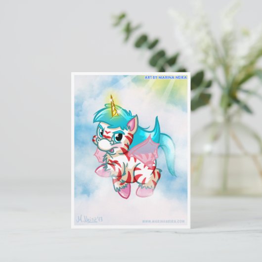 Carte postale laser (Debout devant)