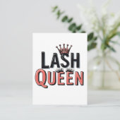 Carte Postale Lash Queen Funny Oye Lashes Se Comforment (Debout devant)