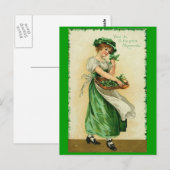 Carte Postale Lass irlandais (Devant / Derrière)