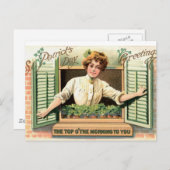 Carte Postale Lass irlandais (Devant / Derrière)