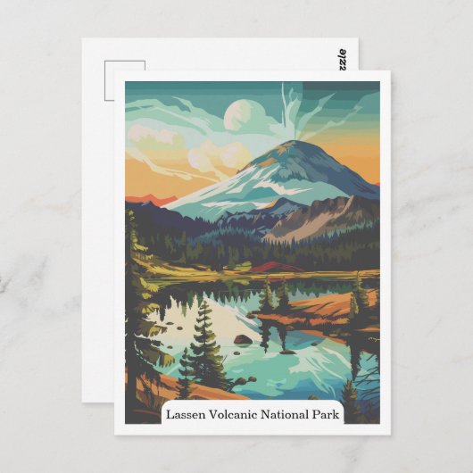 Carte Postale Lassen Volcanic National Park, Californie États-Un (Devant / Derrière)