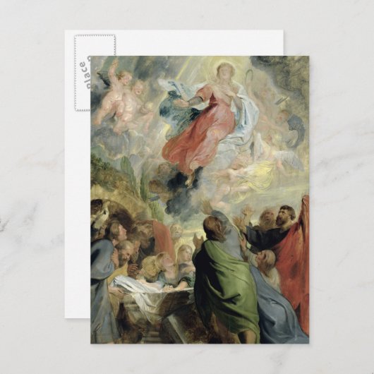 Carte Postale L'Assomption de la Vierge (Devant / Derrière)