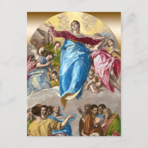 Carte Postale L'Assomption El Greco de l'autel vierge