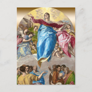 Carte Postale L'Assomption El Greco de l'autel vierge