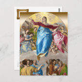Carte Postale L'Assomption El Greco de l'autel vierge (Devant / Derrière)