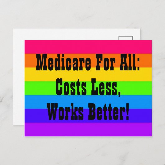 Carte Postale L'assurance maladie pour tous (Devant / Derrière)