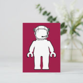 Carte Postale L'astronaute de style banksy Minifig (Debout devant)