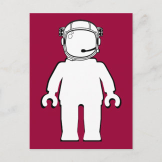 Carte Postale L'astronaute de style banksy Minifig