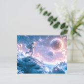 Carte Postale L'astronaute en saut (Debout devant)