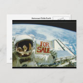 Carte Postale L'astronaute vend la Terre (Devant / Derrière)