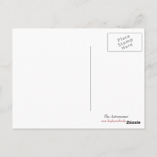 Carte Postale L'astronome (Dos)