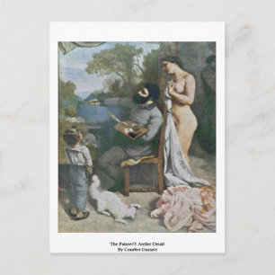 Carte Postale L'Atelier Du Peintre Détail Par Courbet Gustave