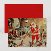 Carte Postale L'atelier du Père Noël (Devant / Derrière)