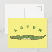 Carte postale Later Alligator - Conception d'au re (Devant / Derrière)