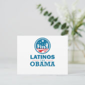 Carte Postale Latinos pour Obama (Debout devant)