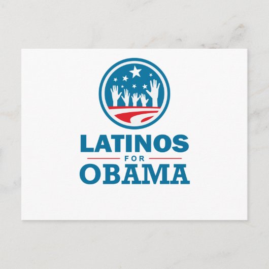 Carte Postale Latinos pour Obama (Devant)