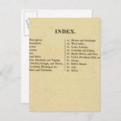 Carte Postale L'atlas scolaire américain de Grigg (Devant / Derrière)