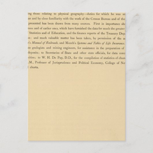 Carte Postale L'atlas statistique de Scribner (Devant)