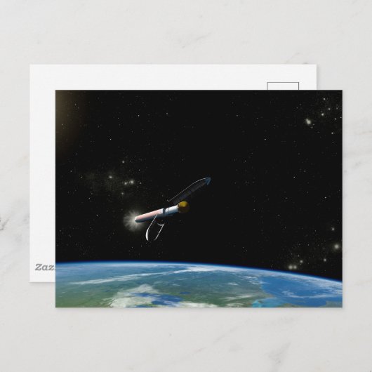 Carte Postale L'Atlas V541 Lance Le Véhicule En Orbite. (Devant / Derrière)