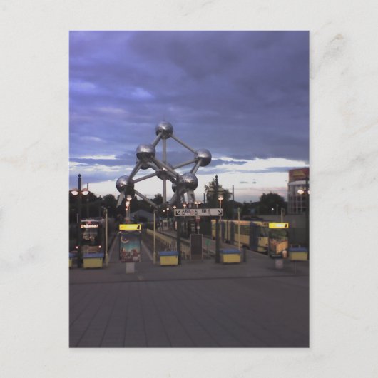 Carte postale L'Atomium à Bruxelles, Belgique (Devant)