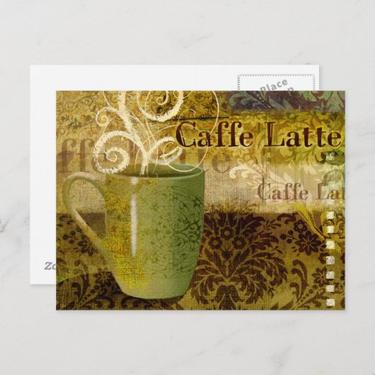 Carte Postale Latte caffé (Devant / Derrière)